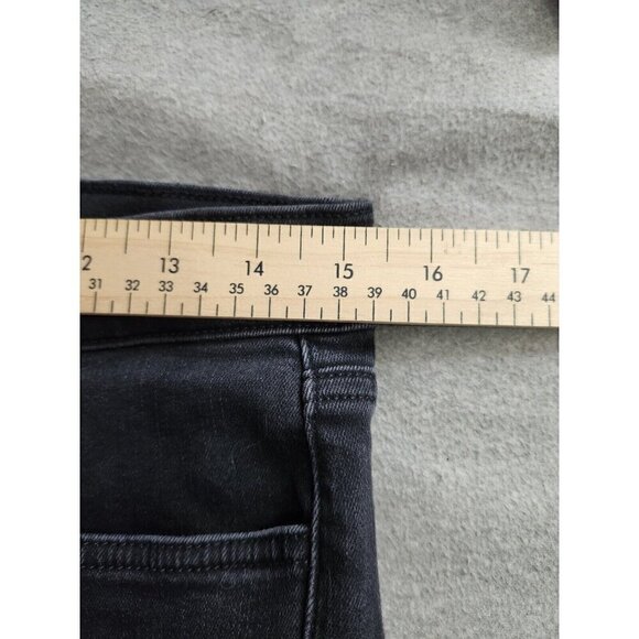 JOE'S SZ 30 FLAWLESS THE ICON MID RISE SKINNY ANKLE DENIM JEANS BLACK STRETCHY - Picture 7 of 9